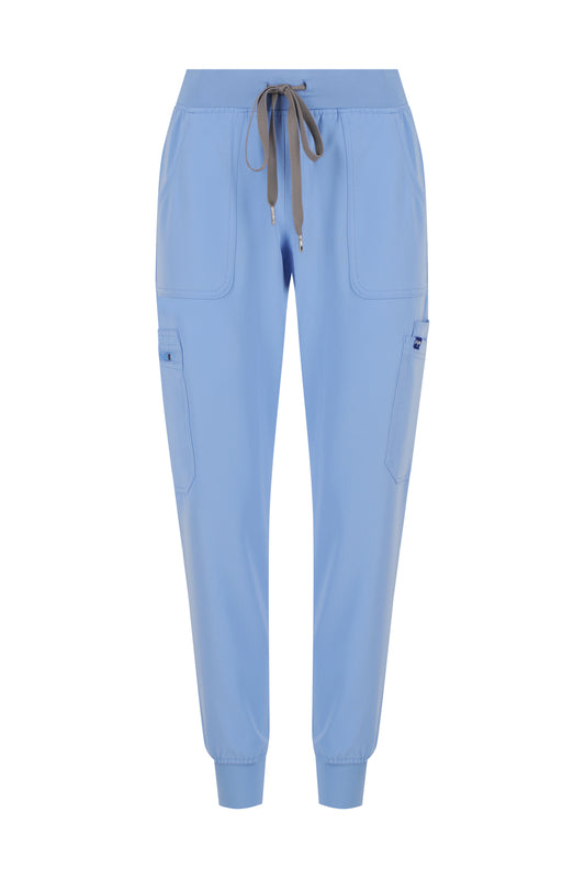 ScrubTech™ Luxe Jogger Scrub Pants - Ceil Blue