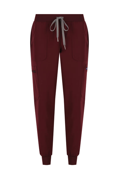 ScrubTech™ Luxe Jogger Scrub Pants - Burgundy