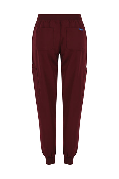 ScrubTech™ Luxe Jogger Scrub Pants - Burgundy